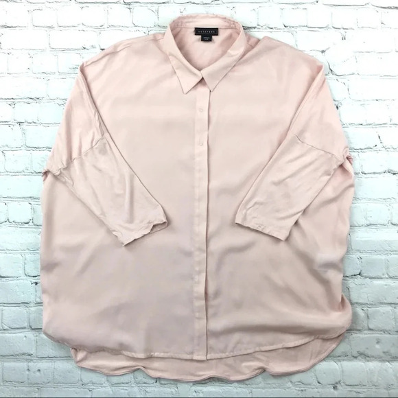Metaphor Pink Oversized Button Up Size L - Picture 1 of 7